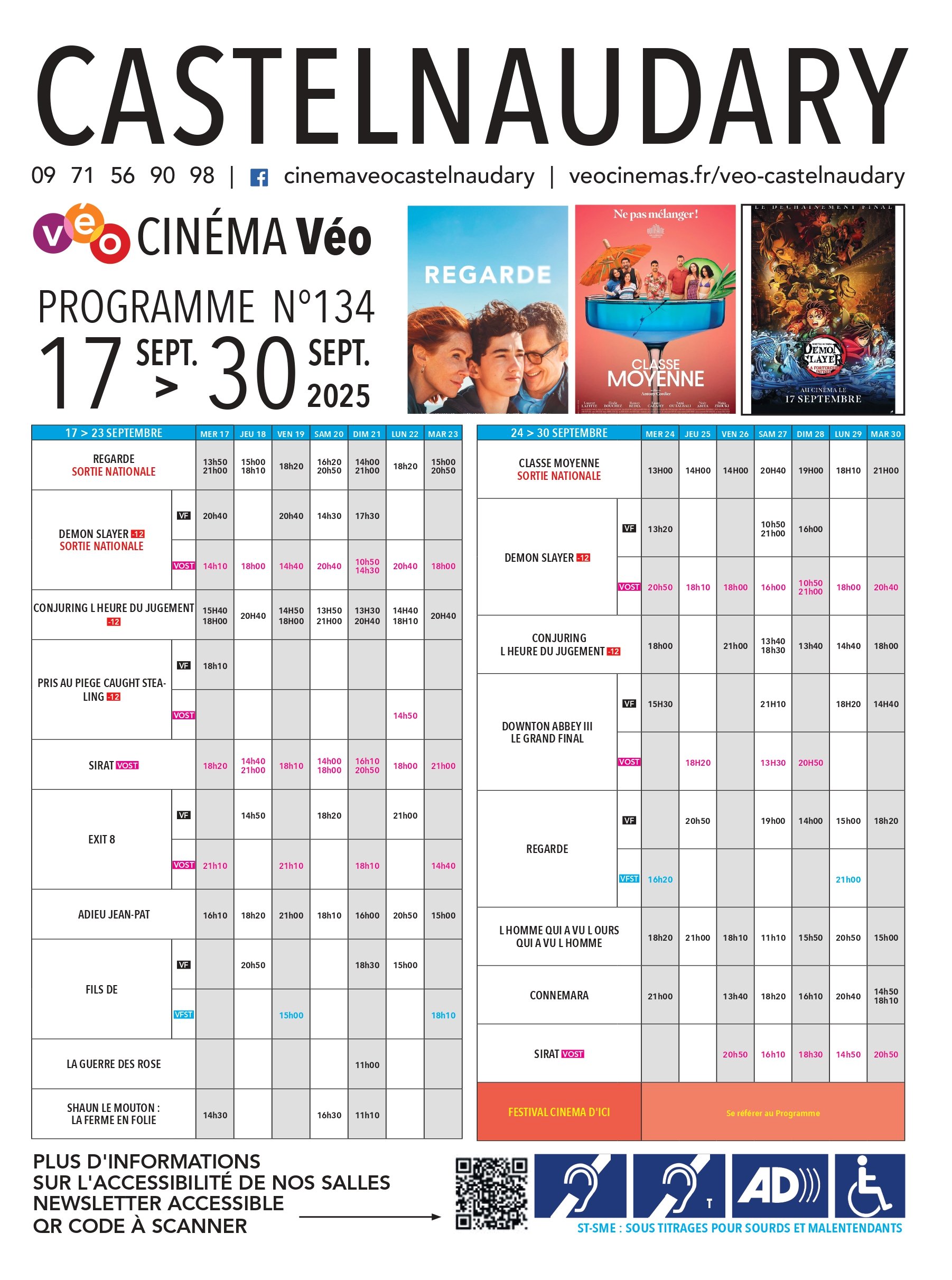 Programme du 17 au 30 septembre
