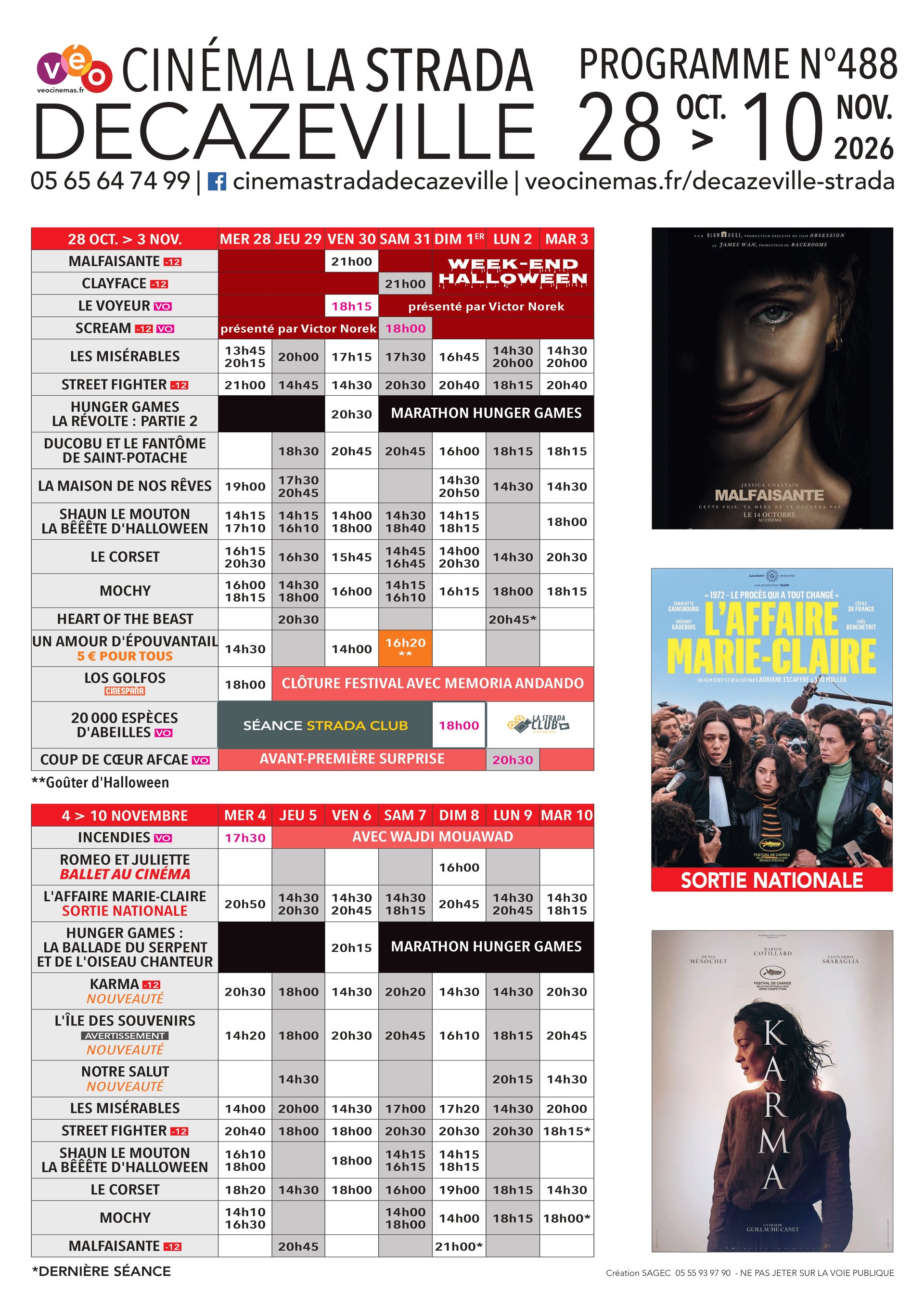 prog 30/09 au 13/10