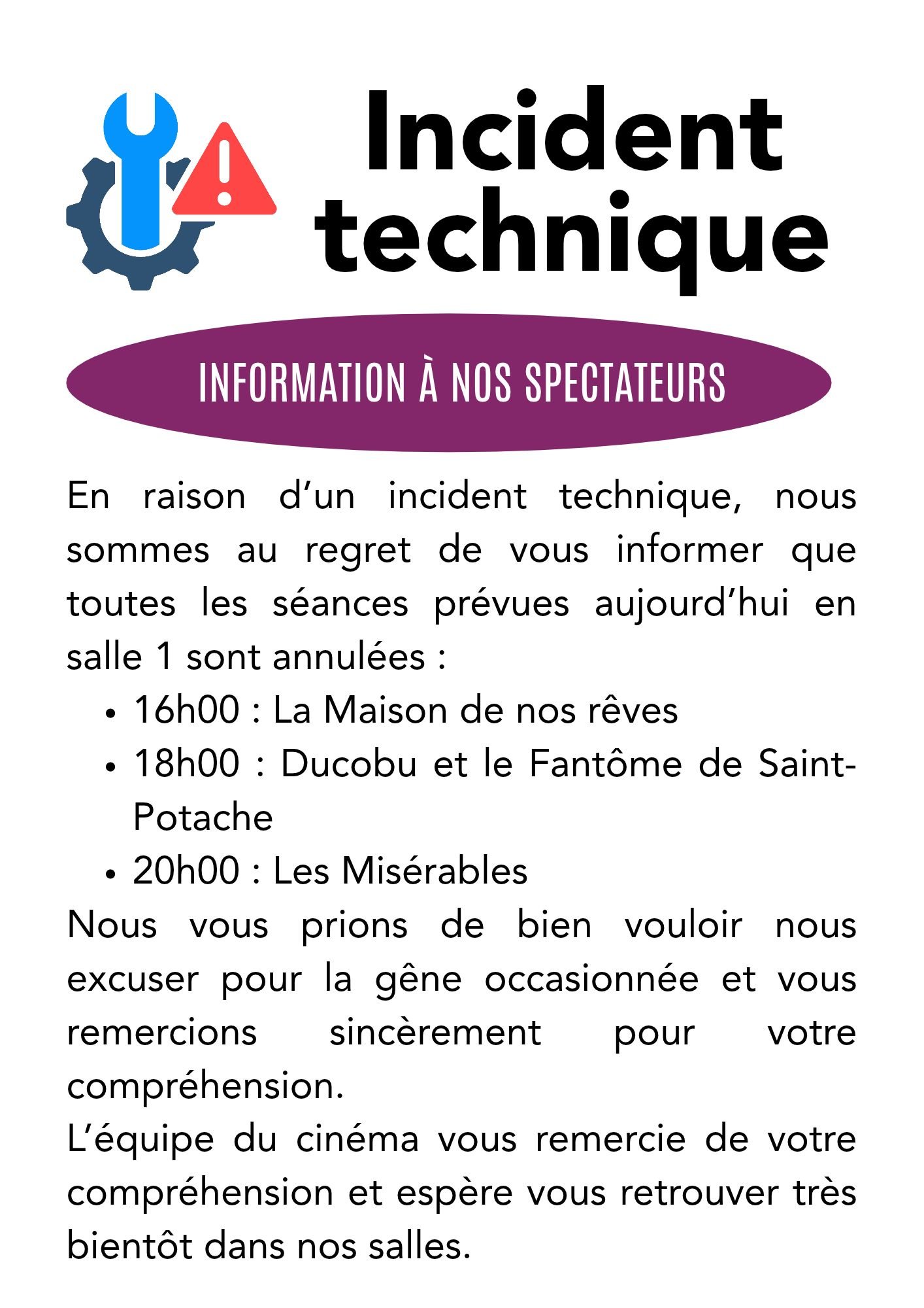 Incident technique
