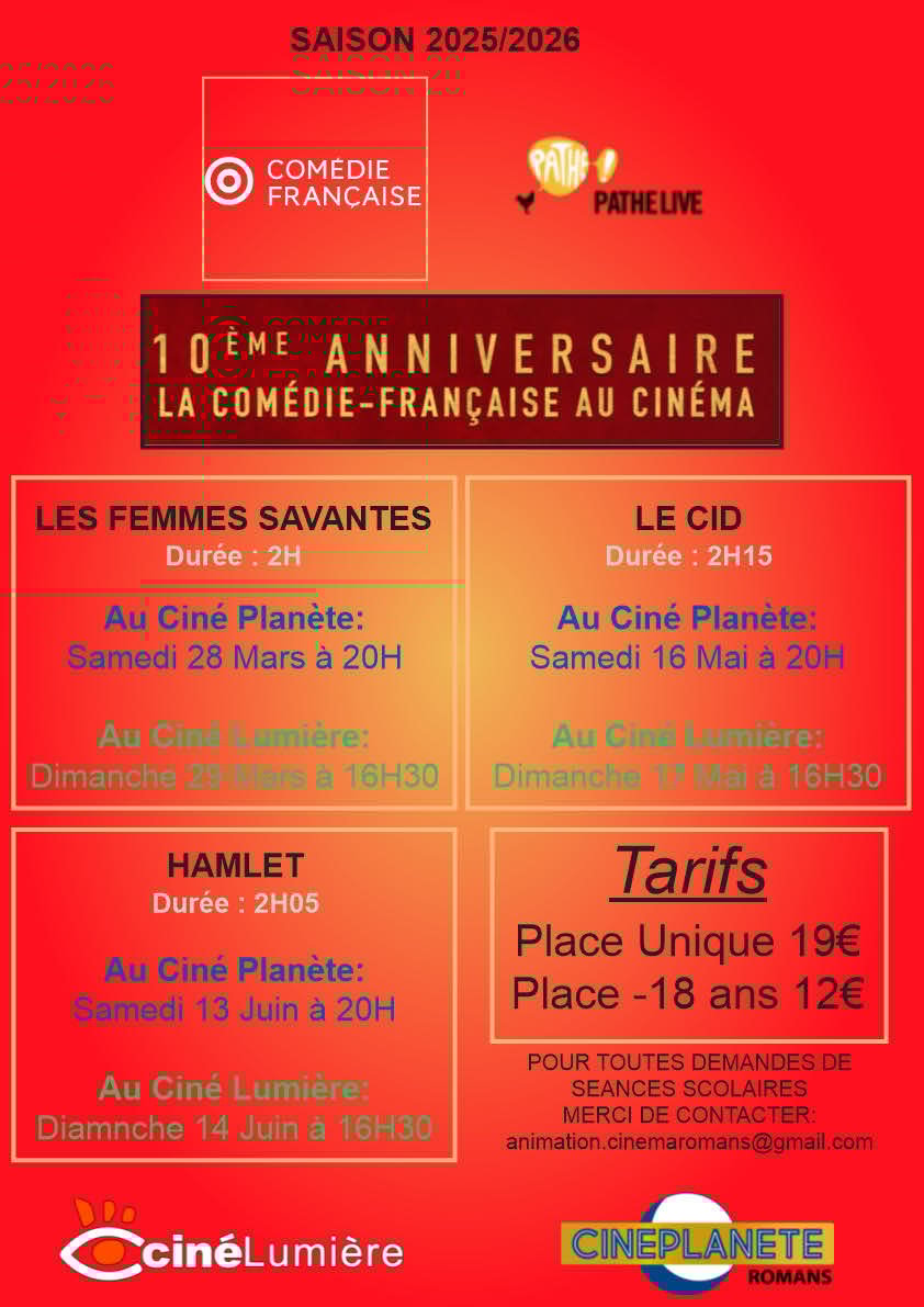 Théâtre saison 2025-2026