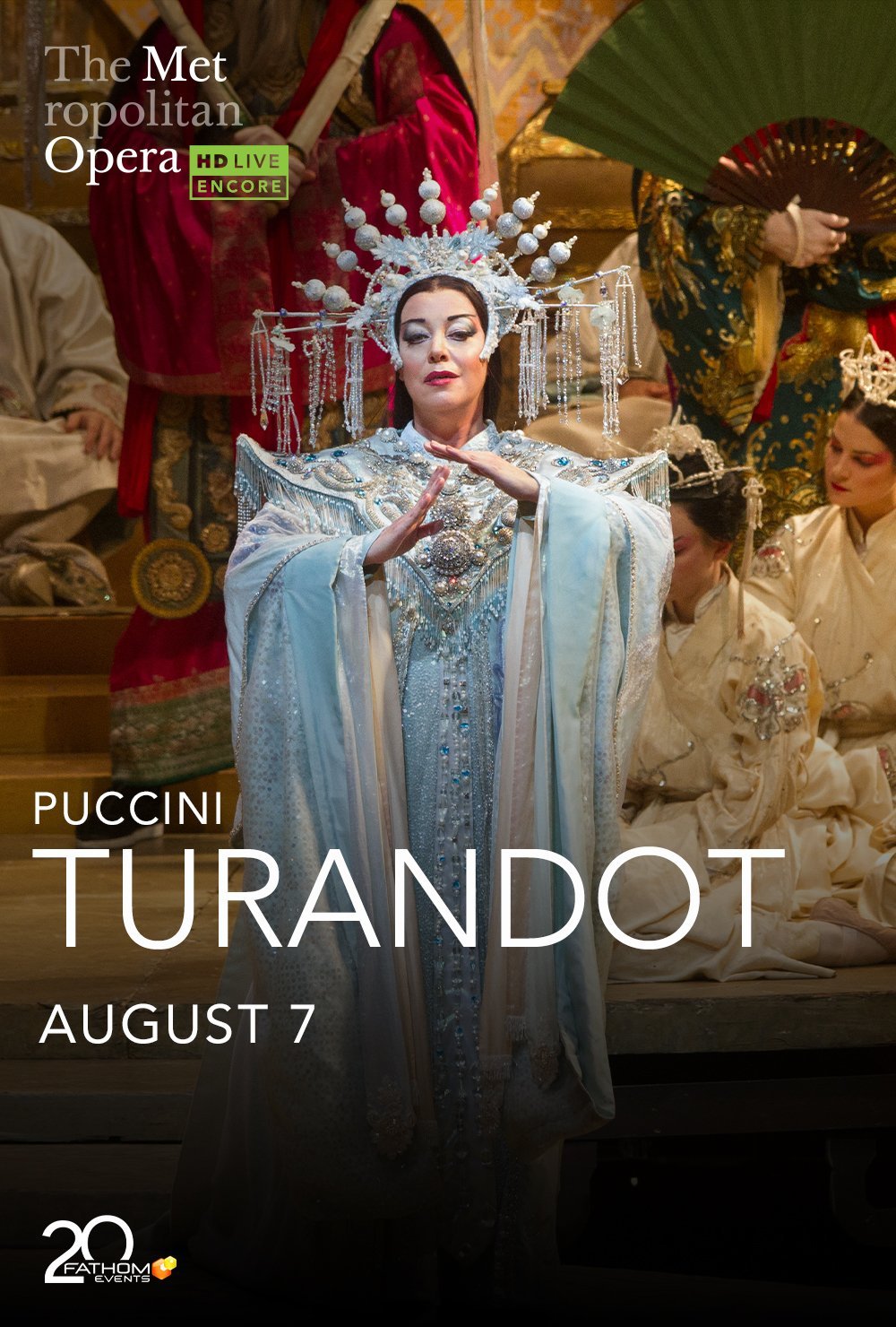 poster for the met opera turandot