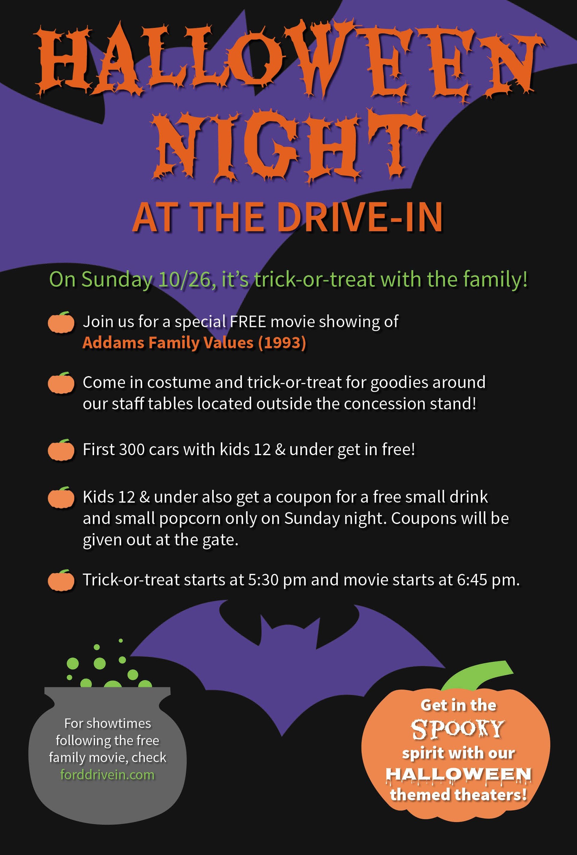 Halloween Night at the Drive In Poster