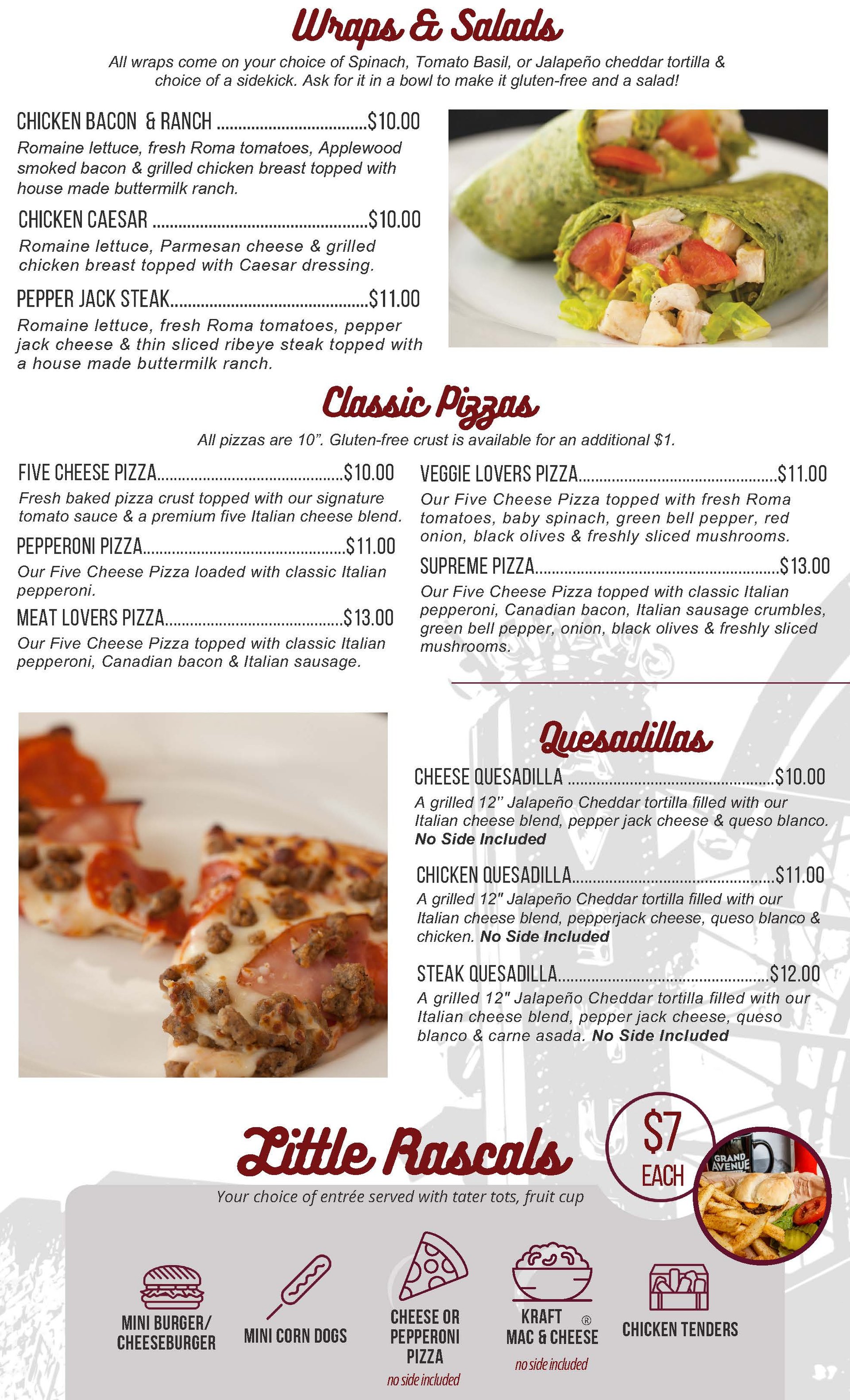 menu back