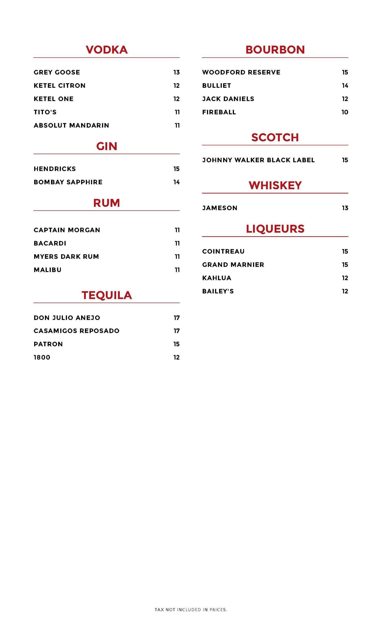 scripted bar kitchen cocktail menu page 2