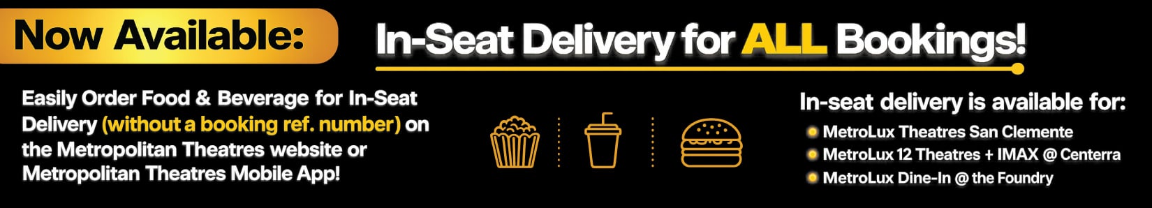 Food & Beverage Ordering/In-Seat Delivery