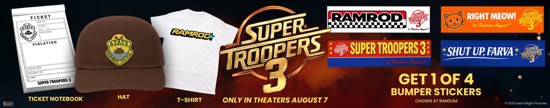 Super Troopers 3 Contest Prize Pack