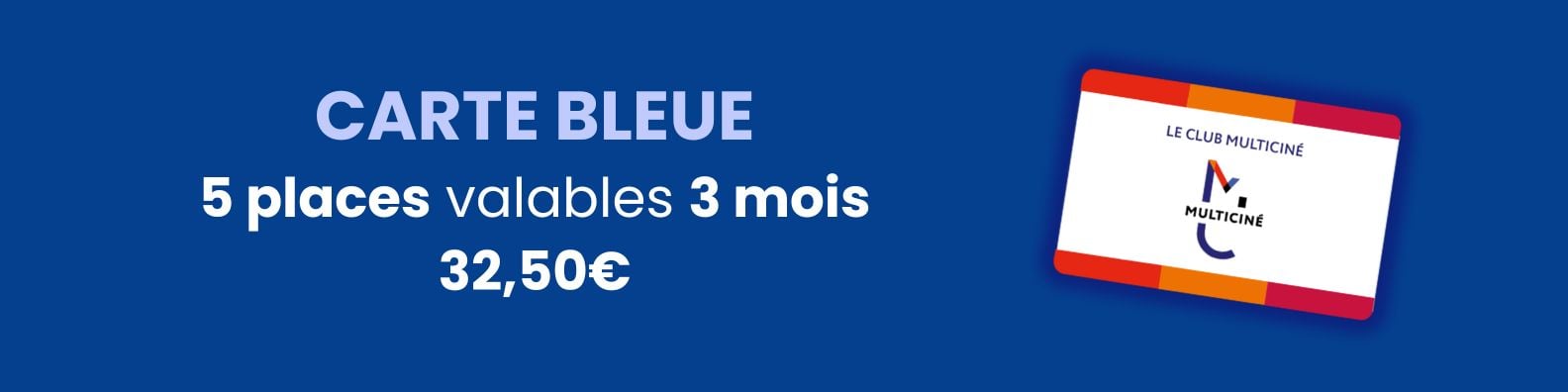 Carte Multiciné 5 places