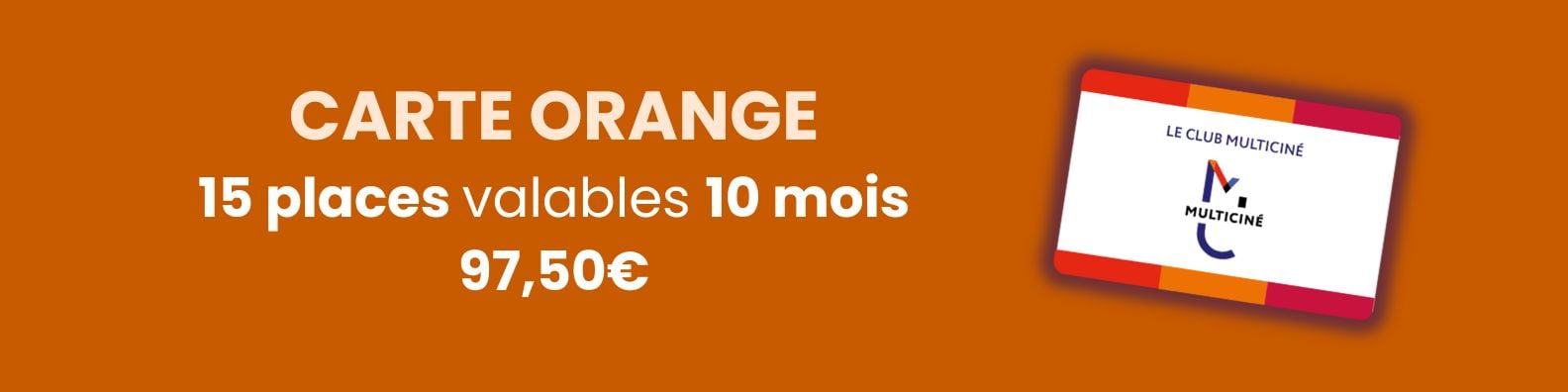 Carte Orange 15 places