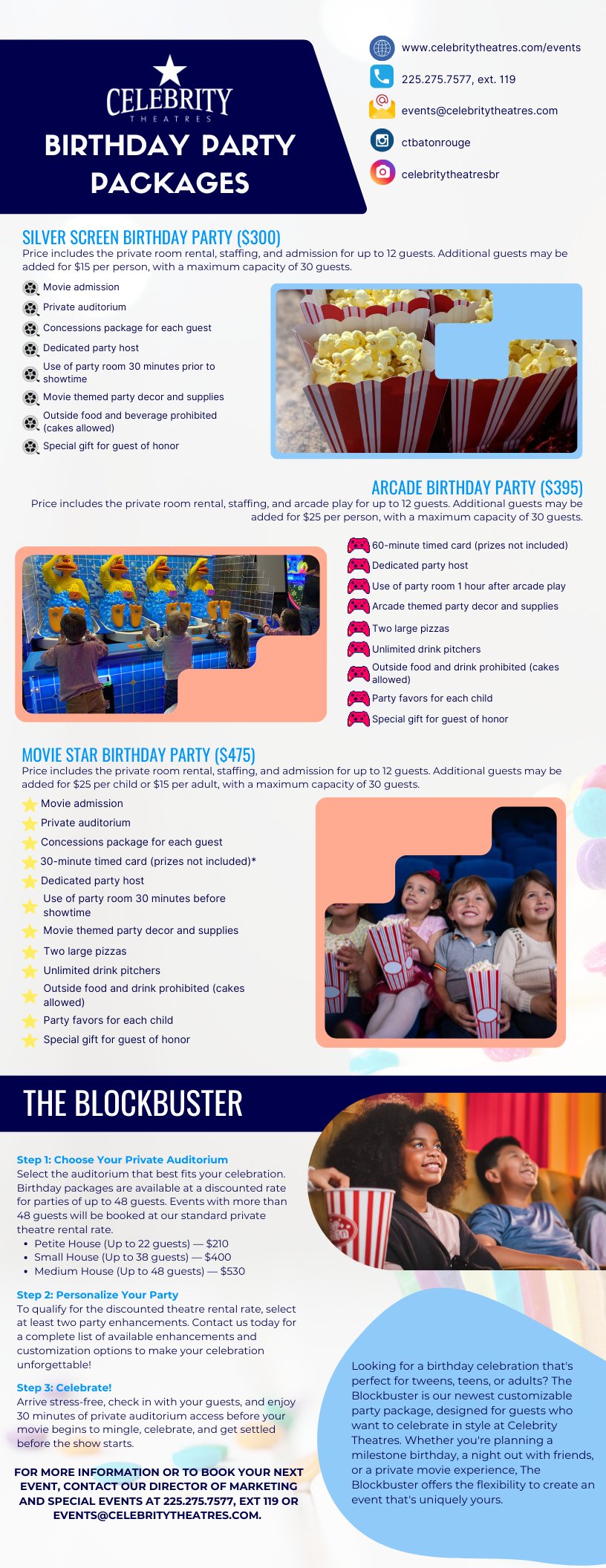birthday parties br