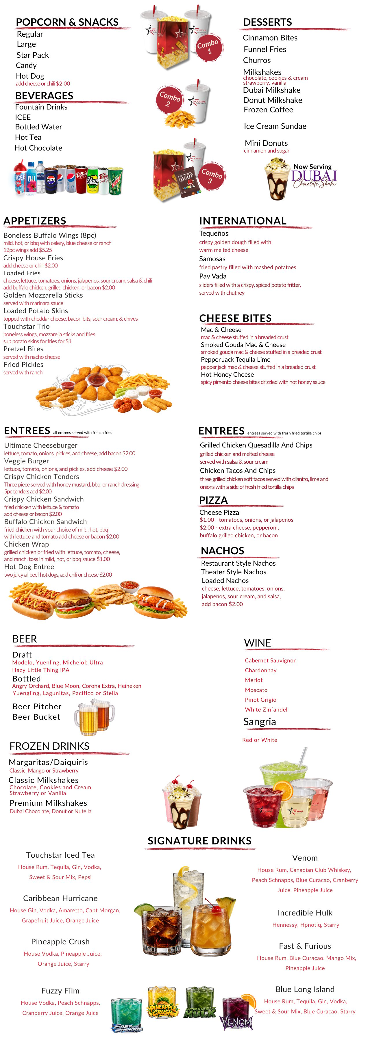 Southchase Menu