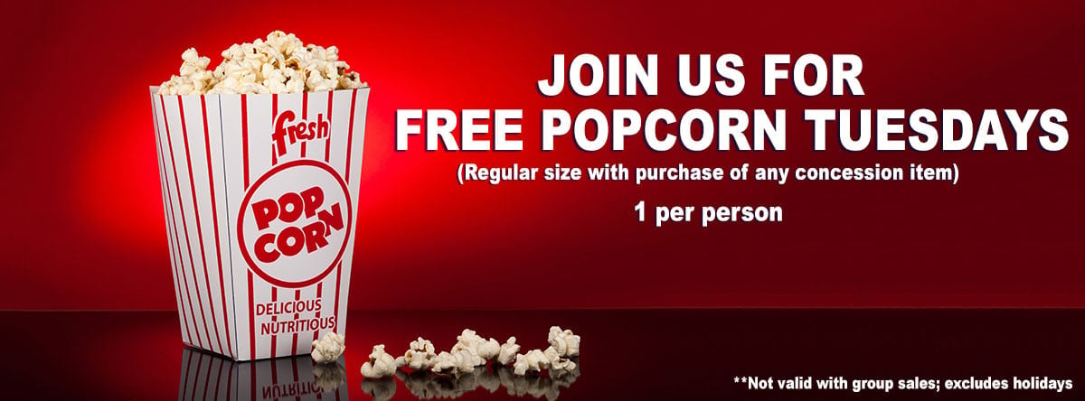 free popcorn tuesday