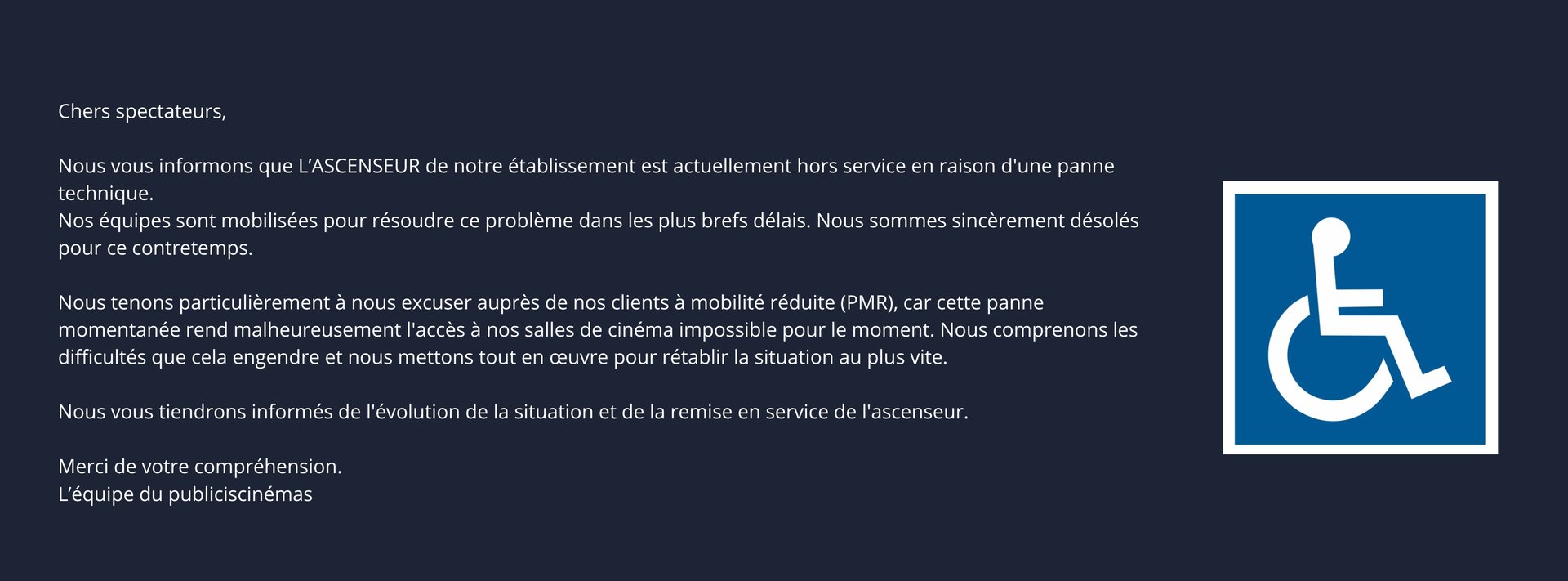 Ascenseur en panne