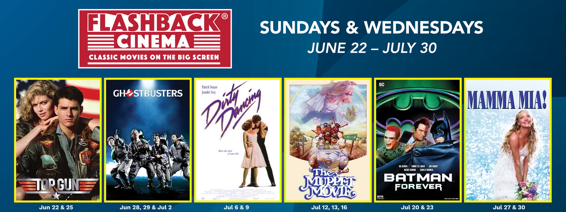 Flashback Cinema August- September