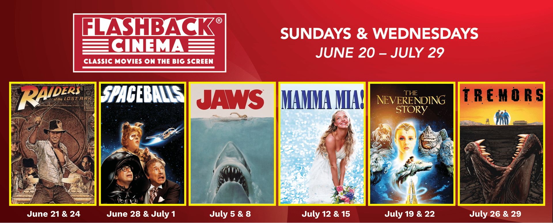 Flashback Cinema June & July 2026