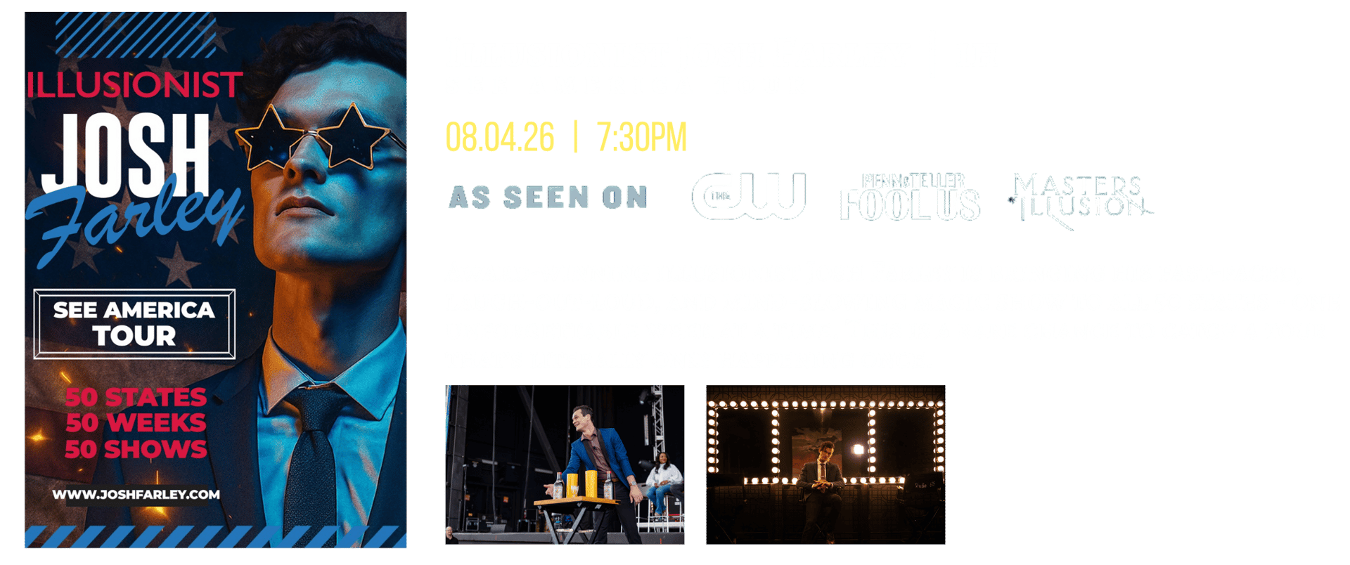 Illusionist Josh Farley