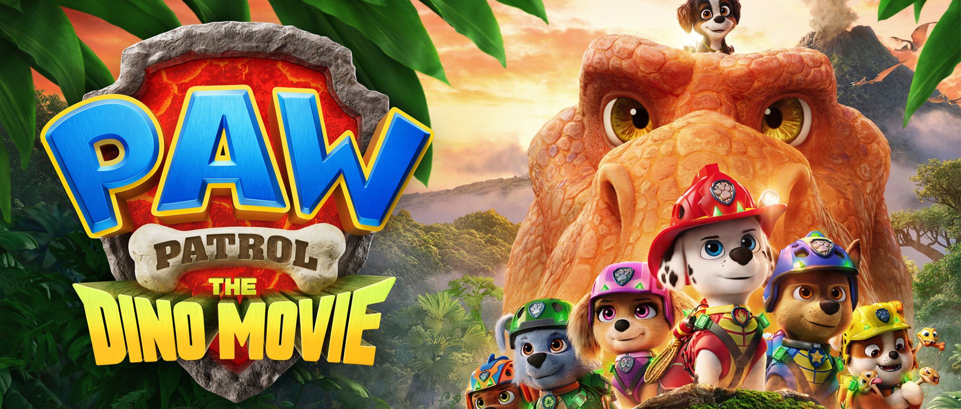 horizontal paw patrol the dino movie poster