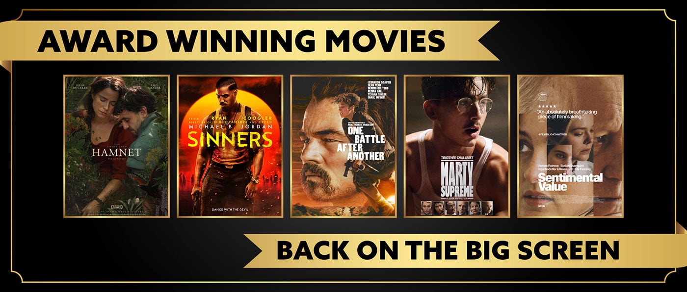 Award winning movies at Showcase Cinemas