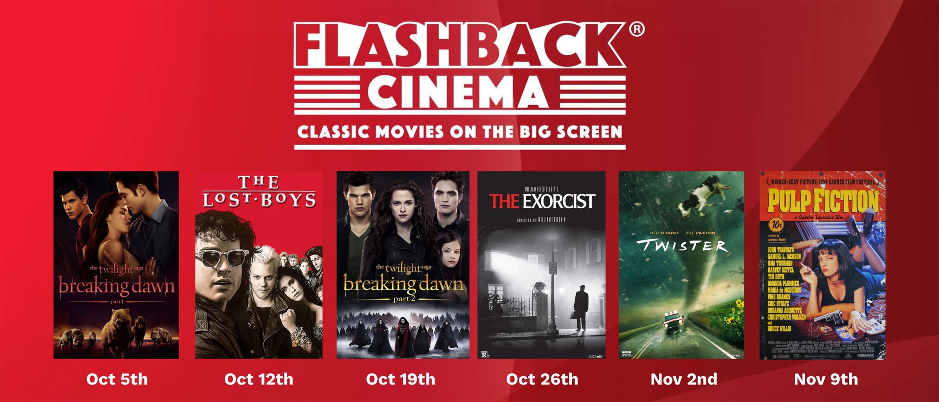 Flashback Cinema August- September