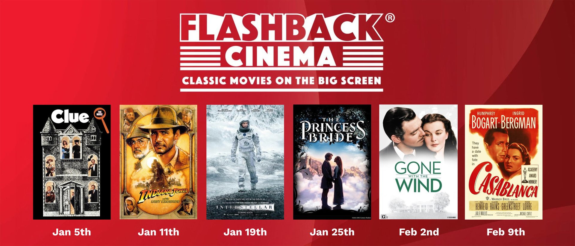 Flashback Cinema August- September