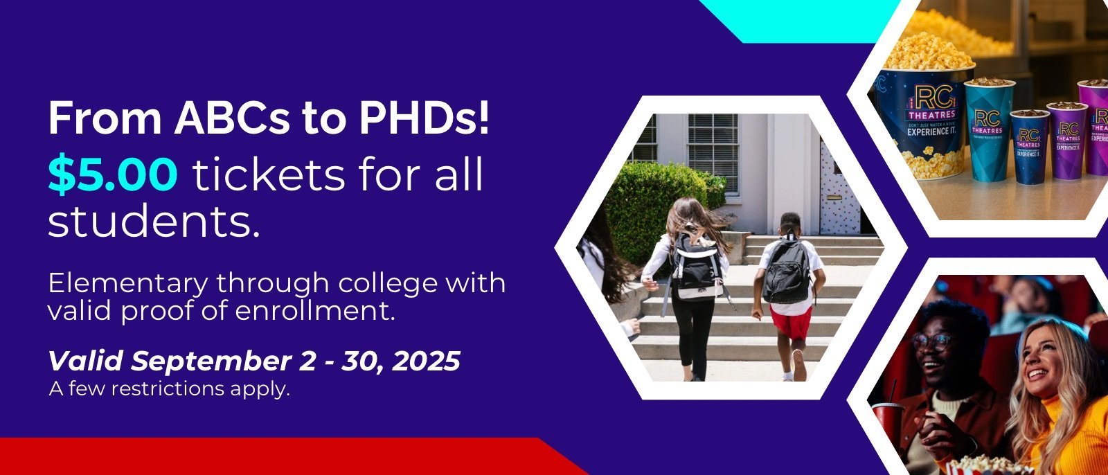back to school student promo