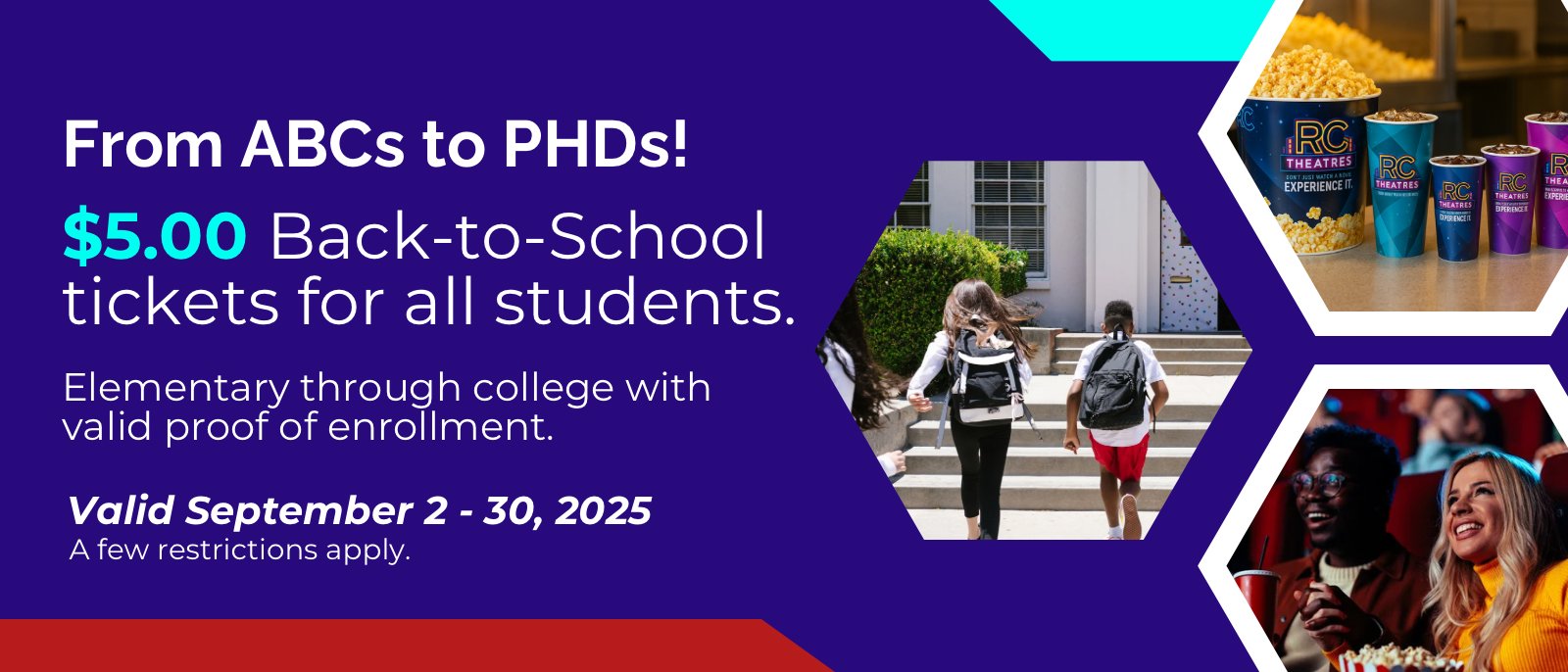 back to school student promo