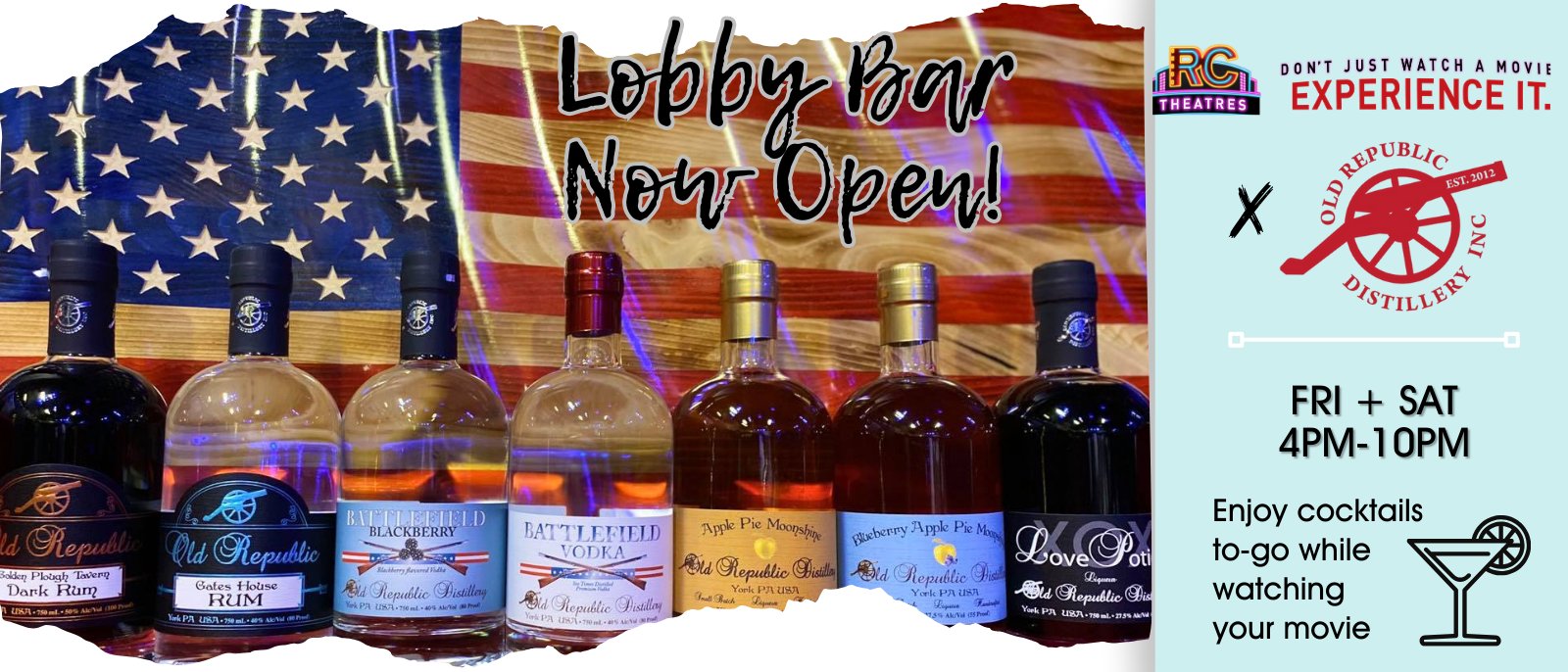 Lobby Bar Now Open