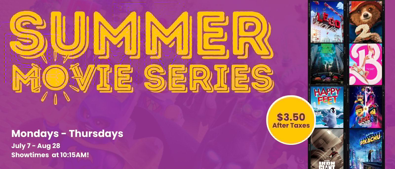 summer movie series banner
