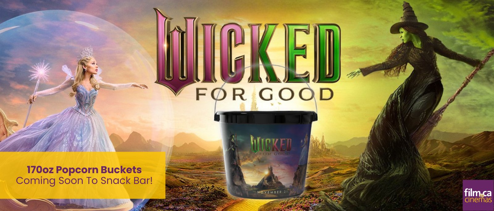 wicked for good popcorn tub