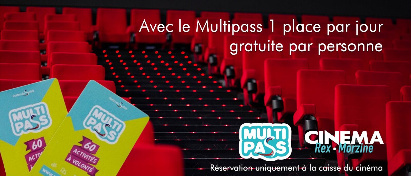 1 place par jour gratuite avec le Multipass.