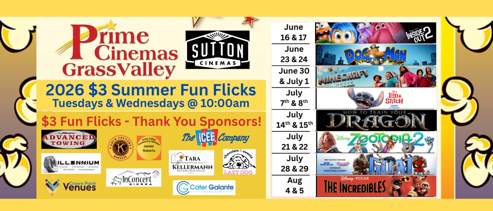 2026 Summer Fun Flicks