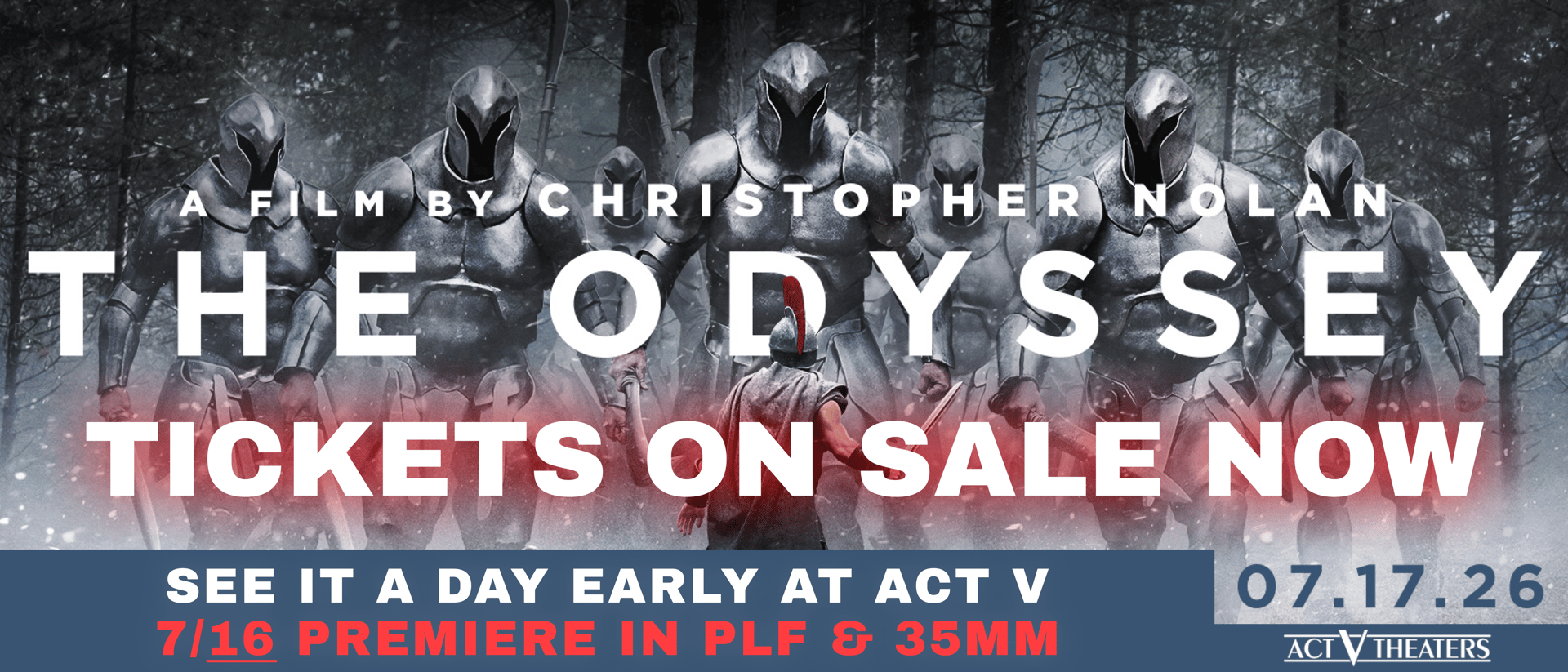 The Odyssey - Tickets on Sale Now!