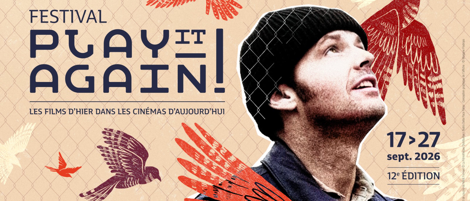 Titre du Festival Play It Again avec les dates du 17 au 27 septembre 2026