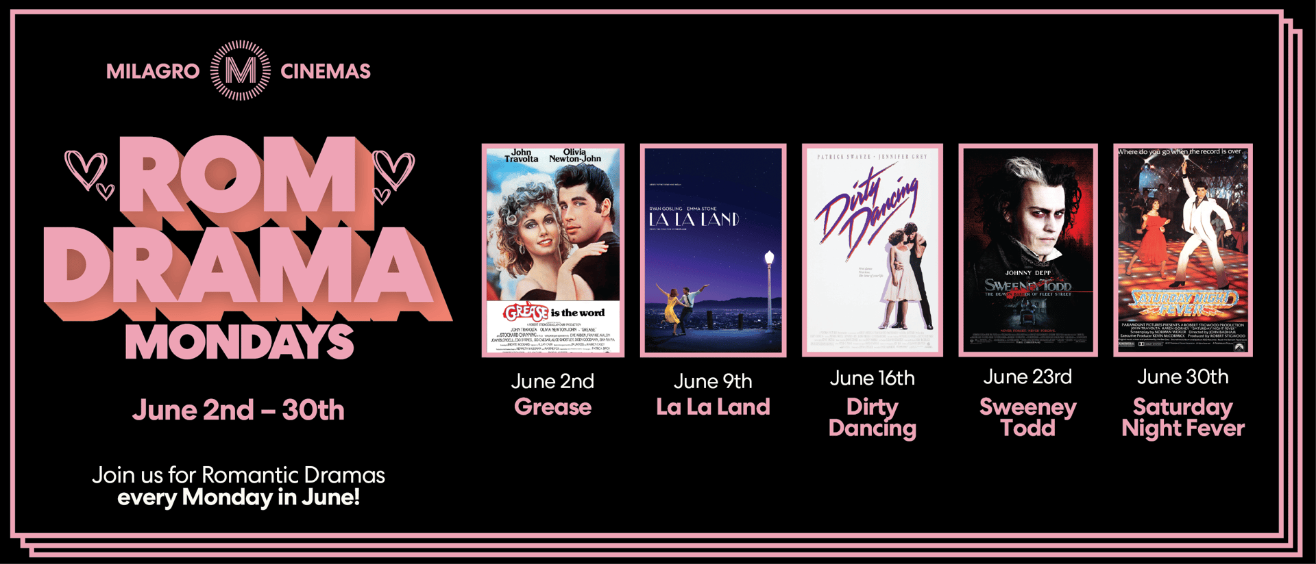 RomCom Mondays Banner