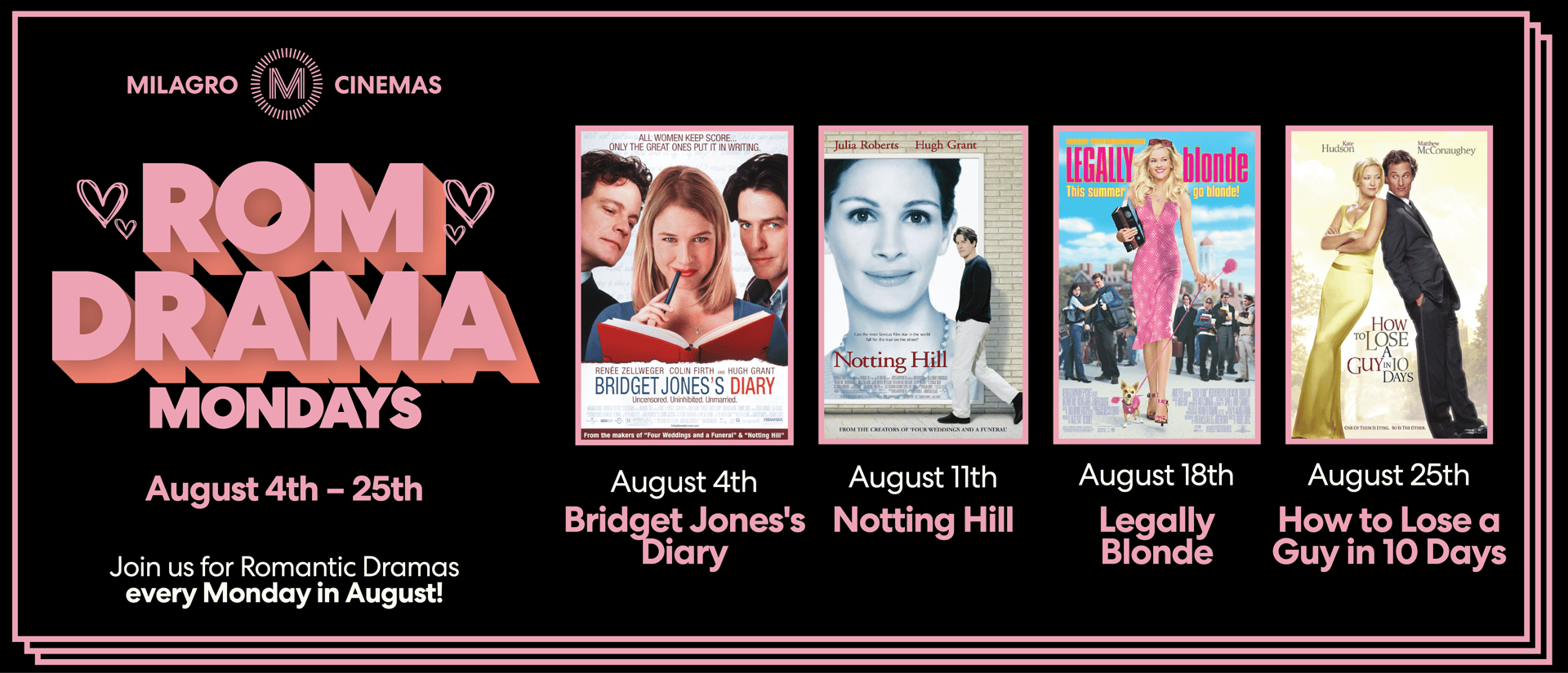 RomCom Mondays Banner