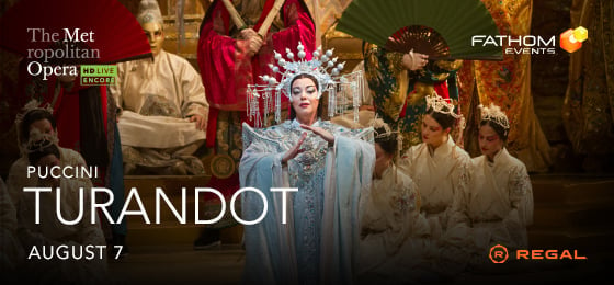 poster for the met opera turandot