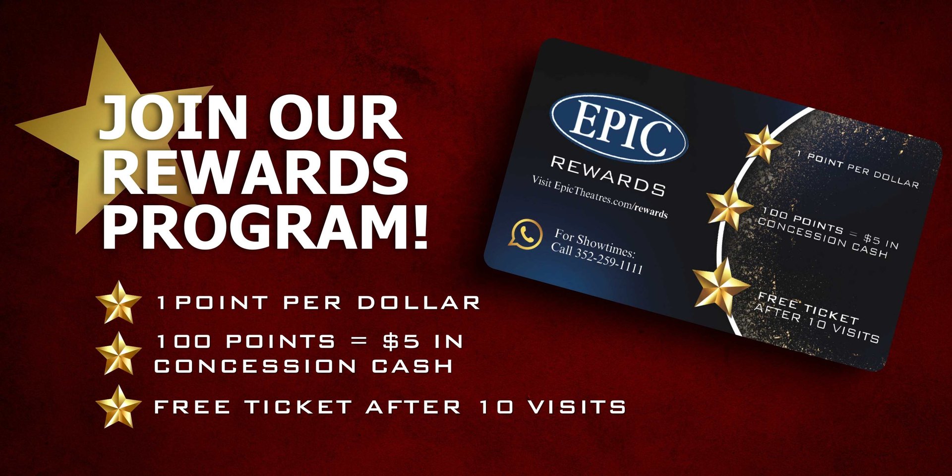 epic theatres rewards program