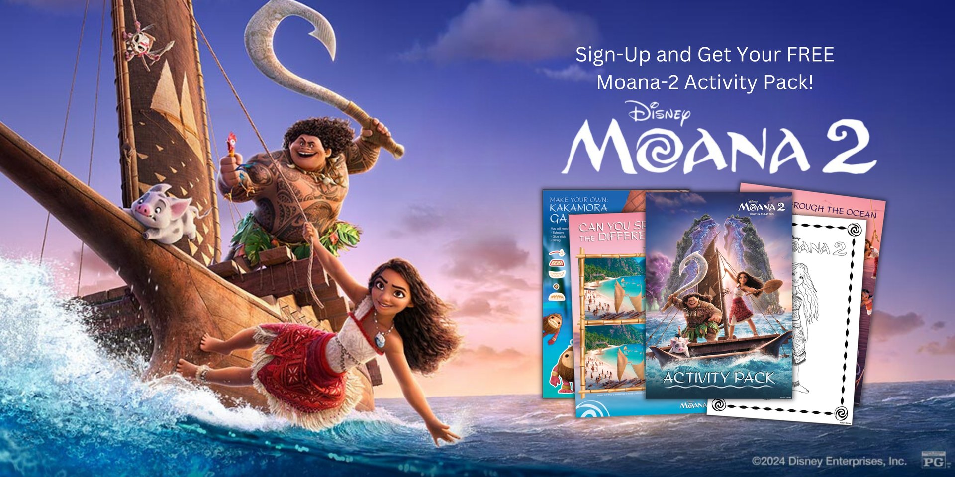 Free Moana-2 Activity Pack