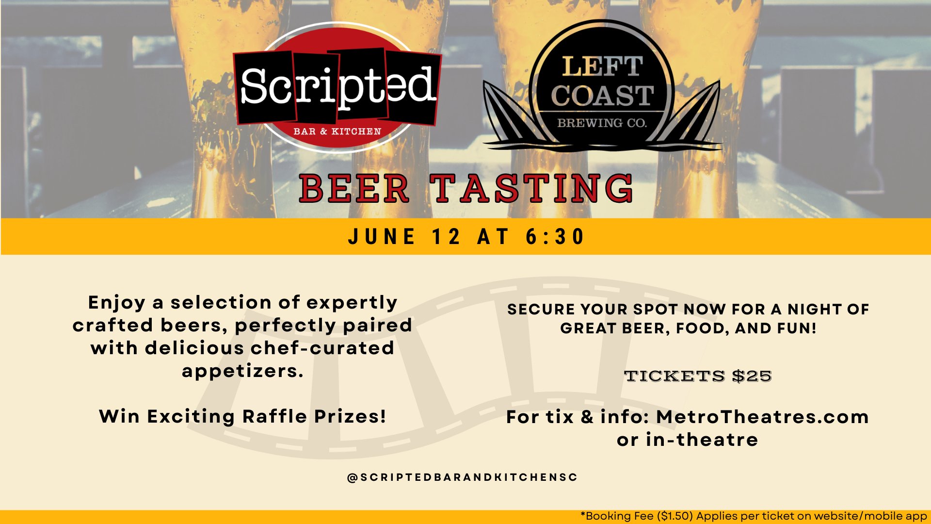 Left Coast Brewery Scripted Tasting event