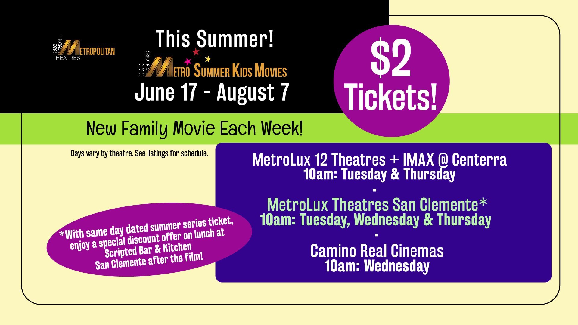 Metro Summer Kids Movie
