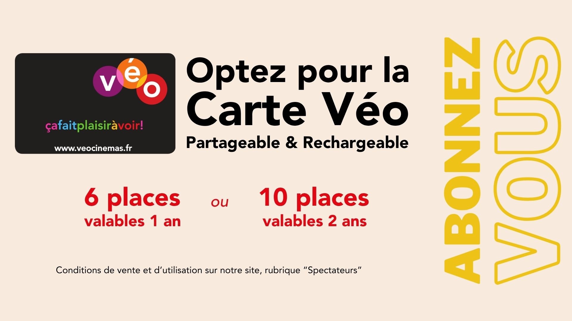 Optez pour la carte Véo