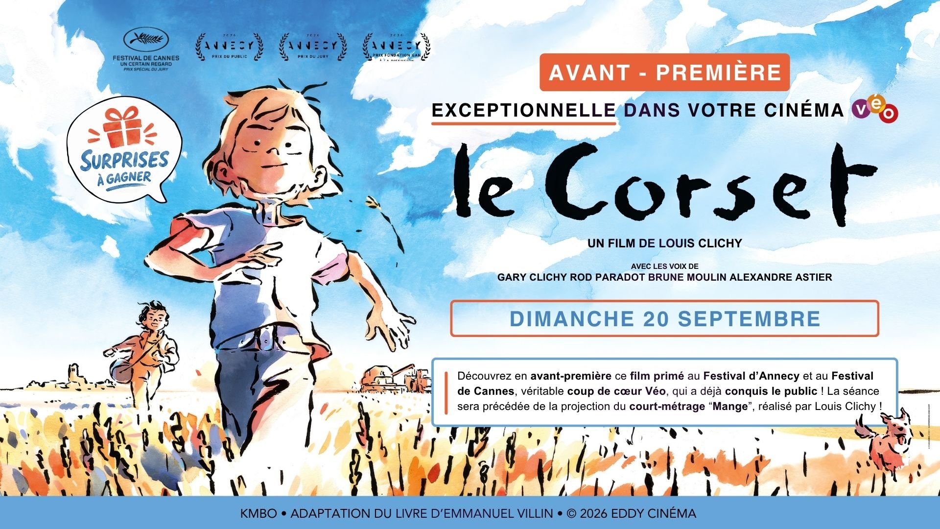 Avant-première Le Corset dimanche 20 septembre dans les salles Véo