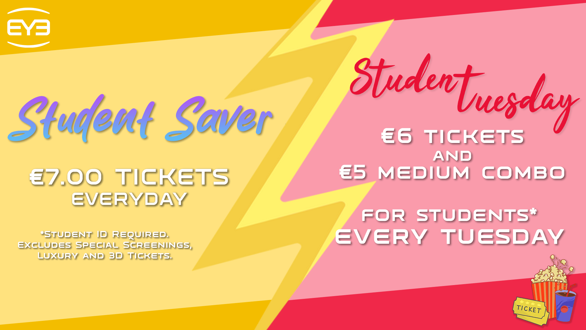 Cinema Deals, Discounts & Programs Eye Cinema