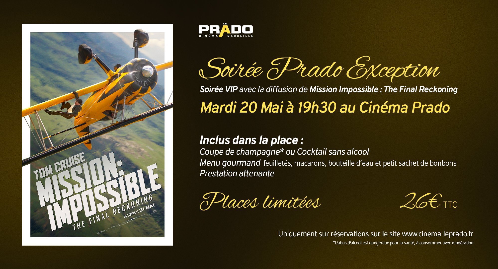Soirée VIP Prado Exception avec Mission Impossible : The Final Reckoning
