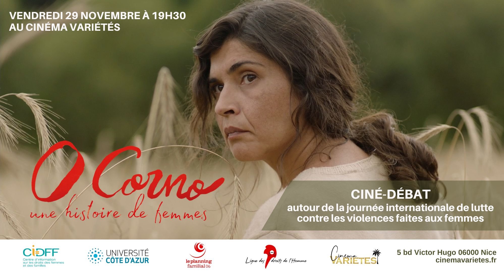 O Corno en Ciné-Débat autour de la journée internationale de lutte contre les violences faites aux femmes