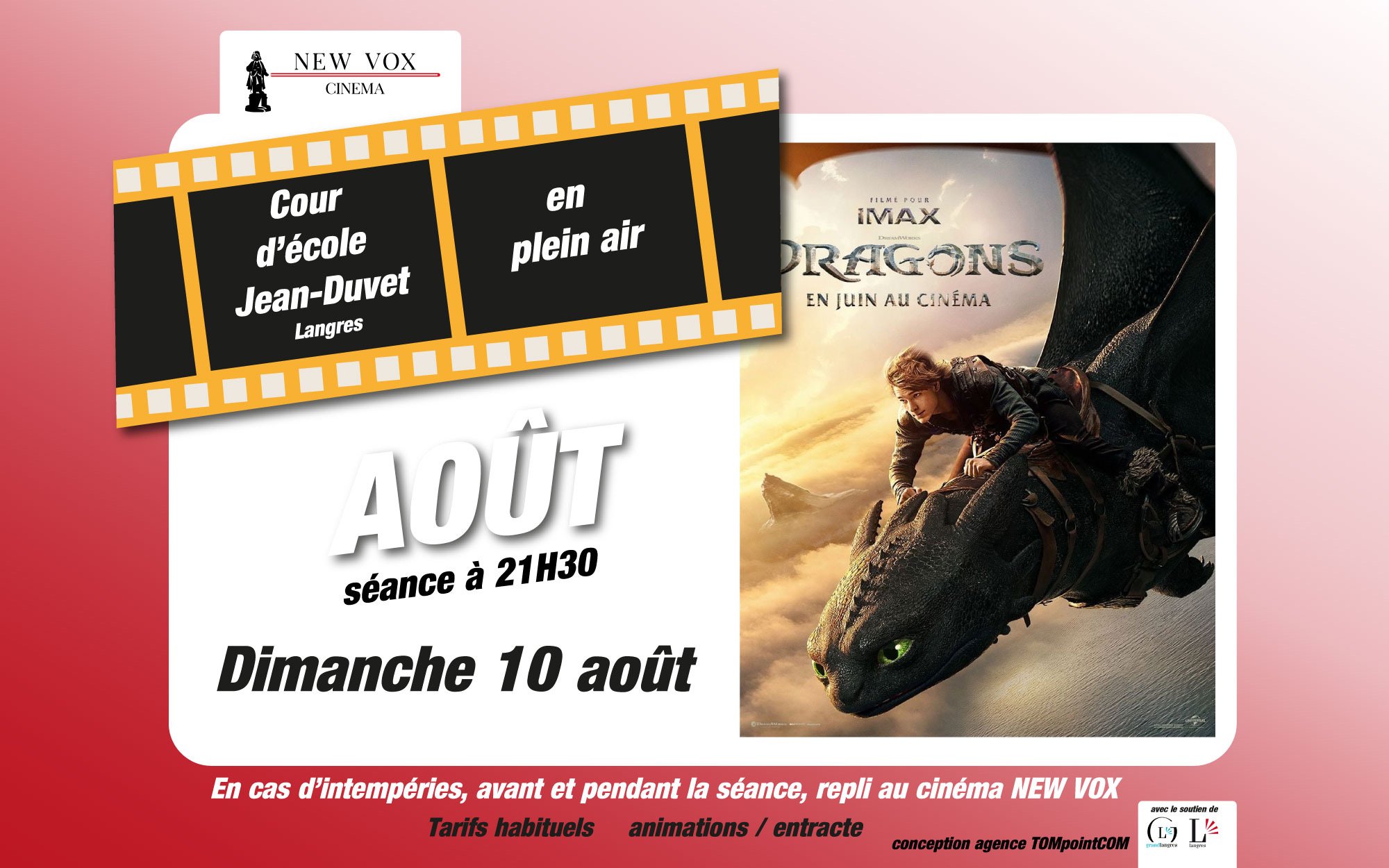 Ciné Plein Air 'Dragons' 