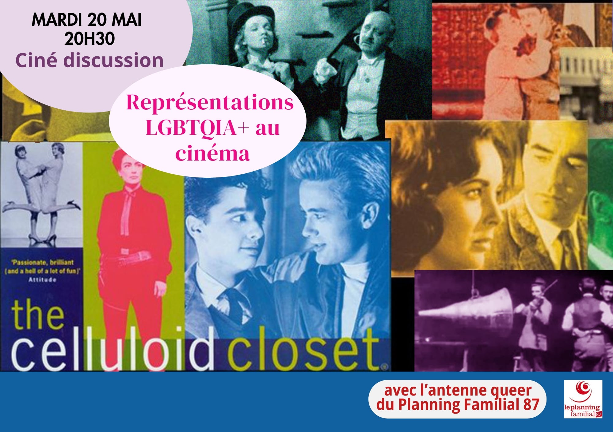 Ciné-discussion: "The Celluloid Closet", 100 ans de représentation LGBTQIA+ au cinéma