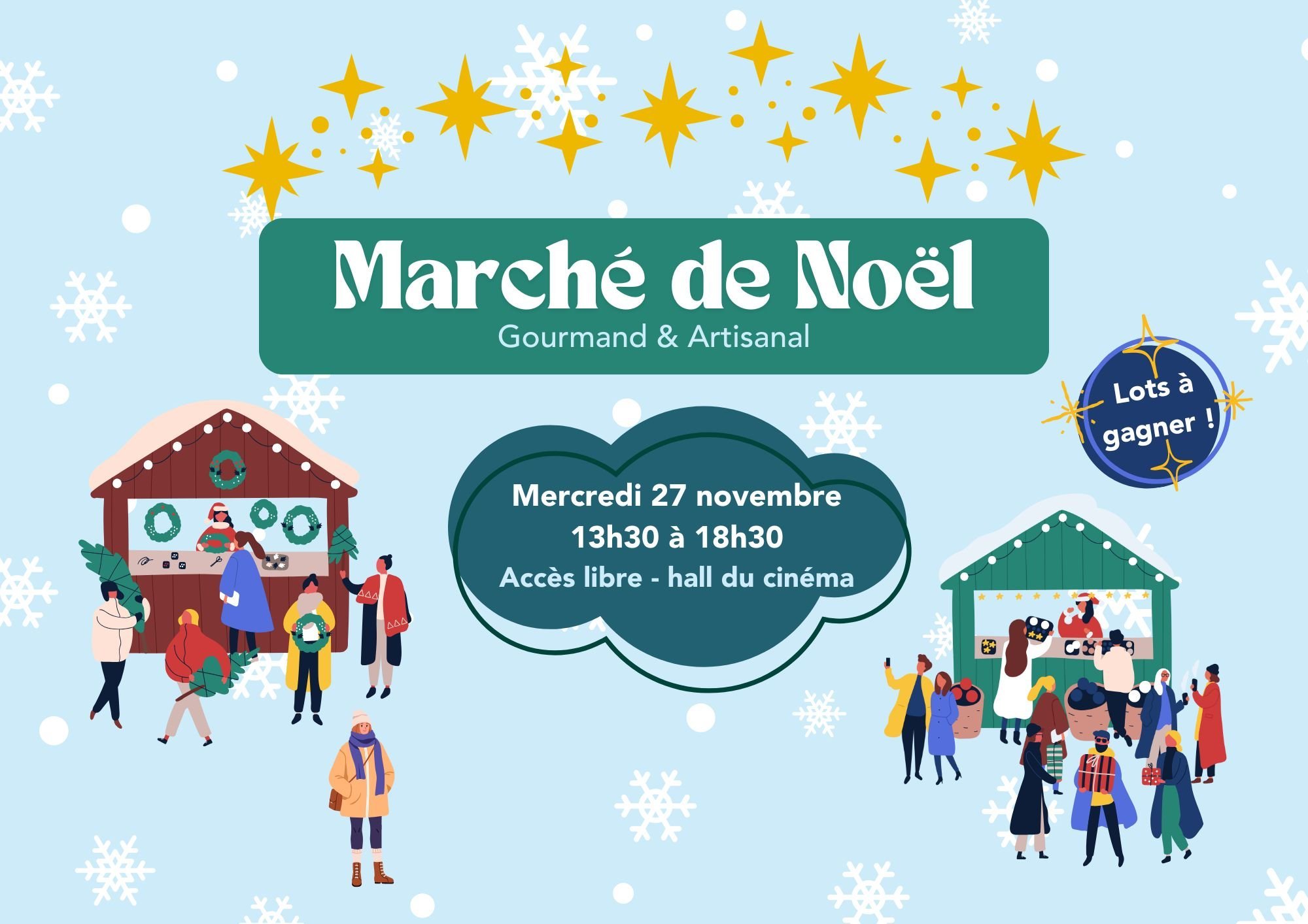 Marché de Noël au cinéma | Gourmand et artisanal