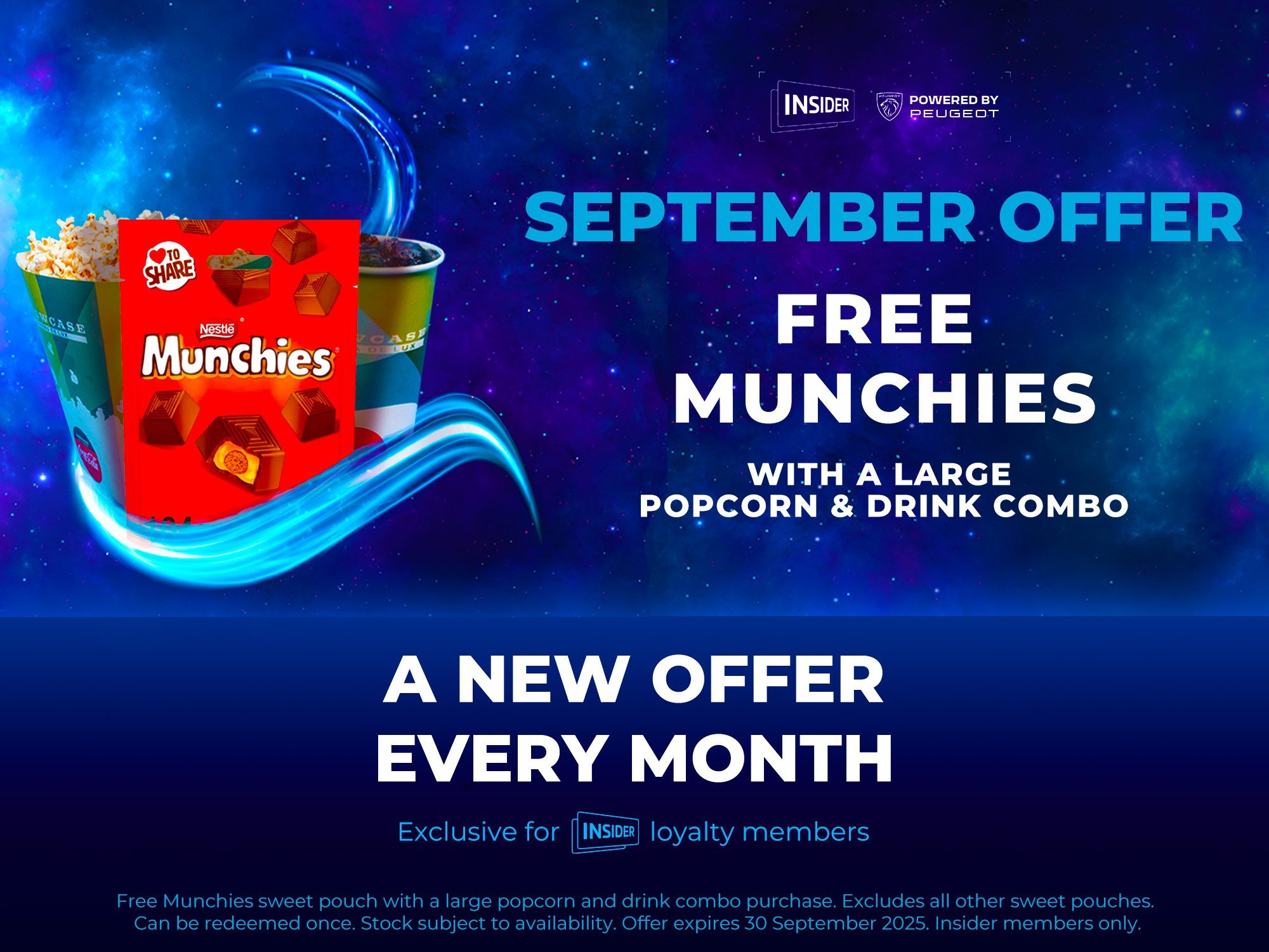 Enjoy our new refreshment offer each month, with Insider