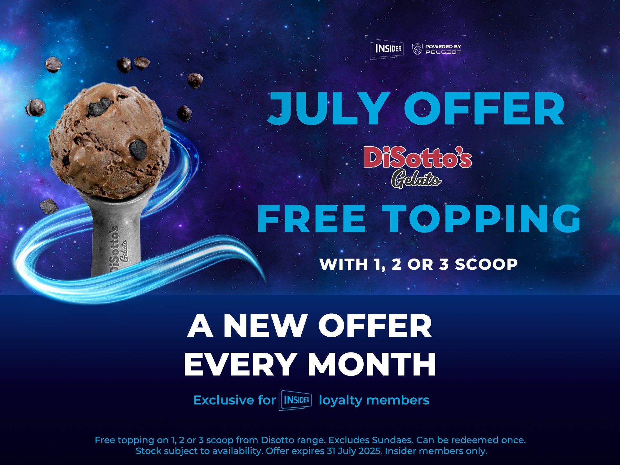 Enjoy our new refreshment offer each month, with Insider