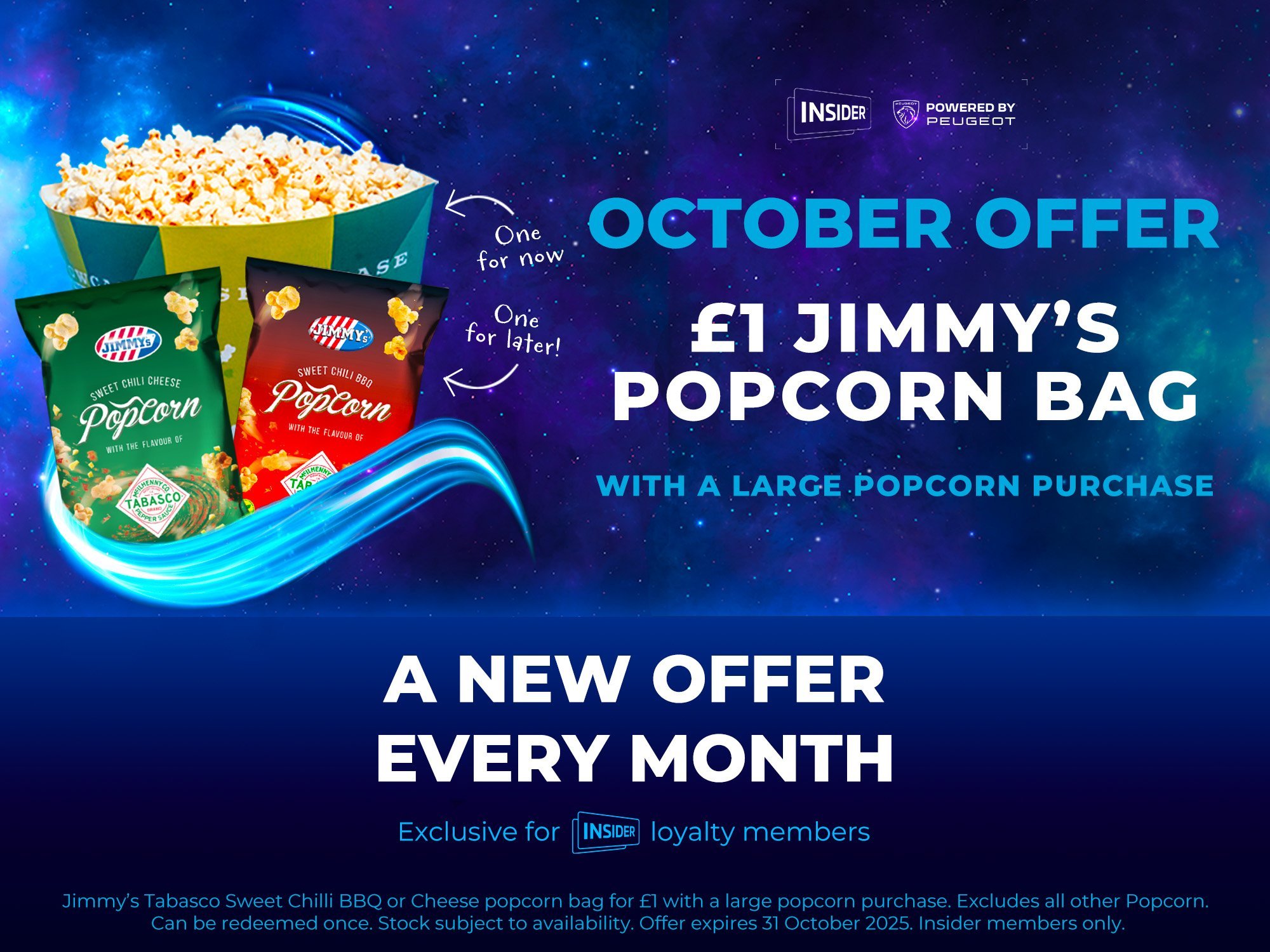 Enjoy our new refreshment offer each month, with Insider